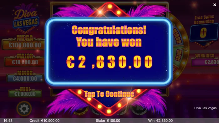 Diva Las Vegas - score final de la session